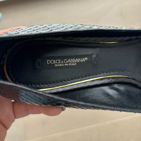 Dolce & Gabbana black flats size 6 - Picture 7 of 8